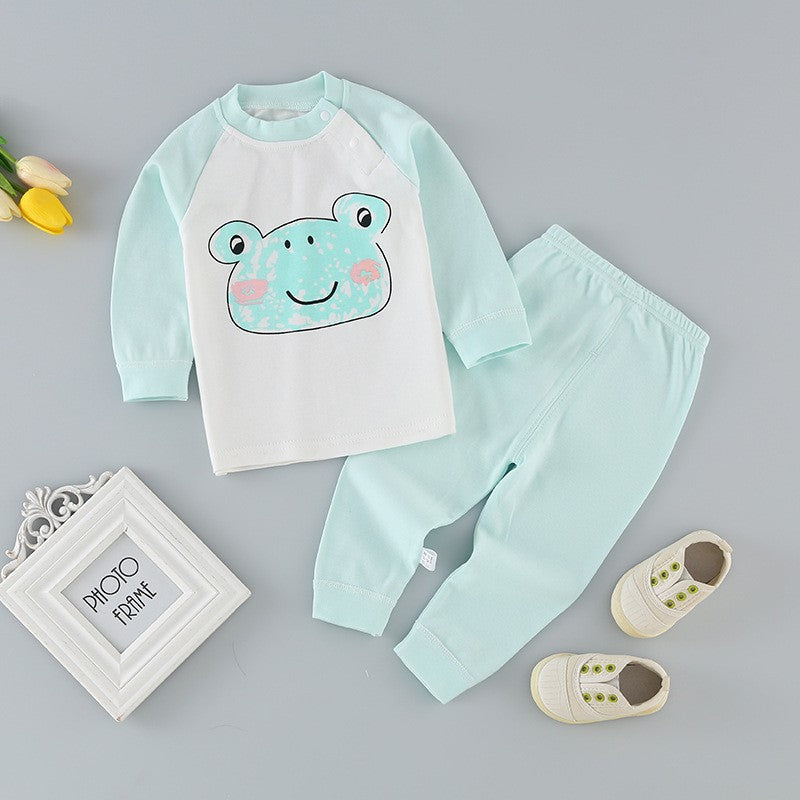 Autumn/winter kids' underwear set - baby pure cotton thermal underwear, pajamas, loungewear - wholesale children's clothing