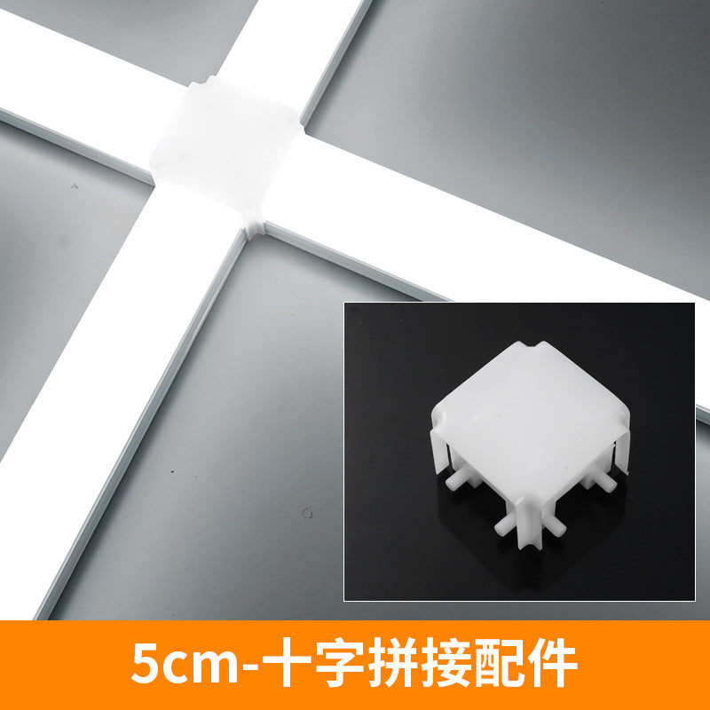 Five-sided led strip light tube, super bright daylight, 1.2m all-in-one bracket, shop office lighting