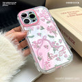 New arrival is suitable for apple 16promax flower feather yarn mobile phone case iphone15 bow all-inclusive protective cover for women