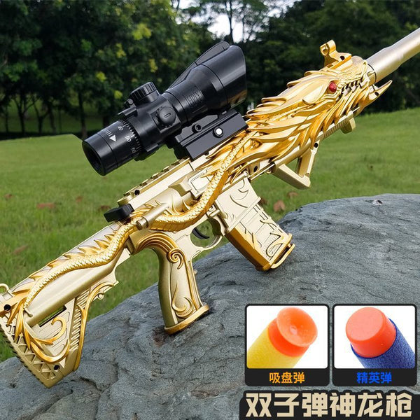 Children soft bullet gun five claws golden dragon toy gun M416 little boy 5-7-10 years old soft bullet pistol sniper gun