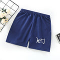 Shorts - navy blue lettering