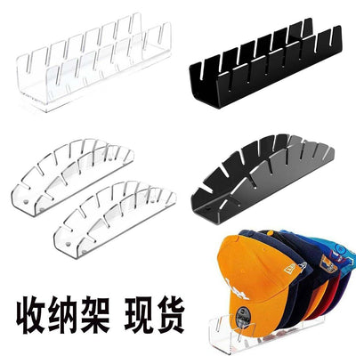 Convenient home hat rack, baseball cap organizer, clothing store baseball cap display stand, acrylic desktop storage rack