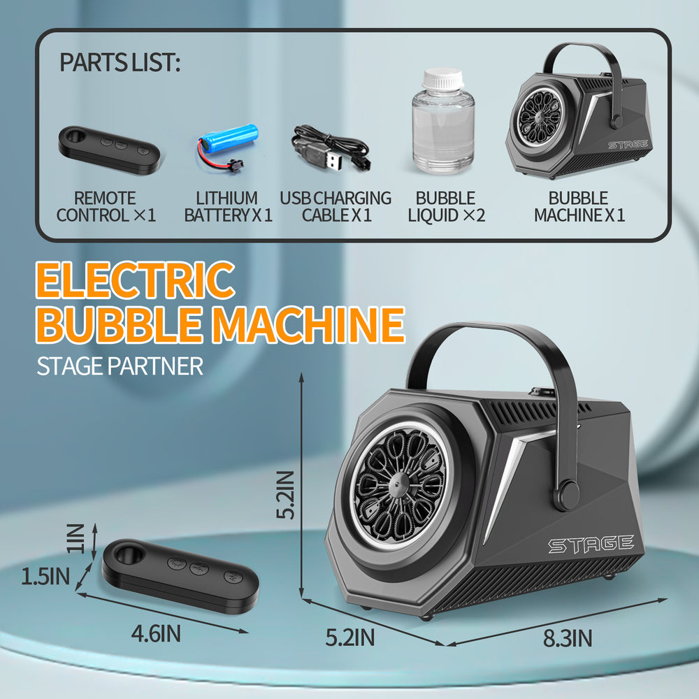 new arrival stage bubble machine toy atmosphere electric large capacity cool lighting kids bubble machine wedding