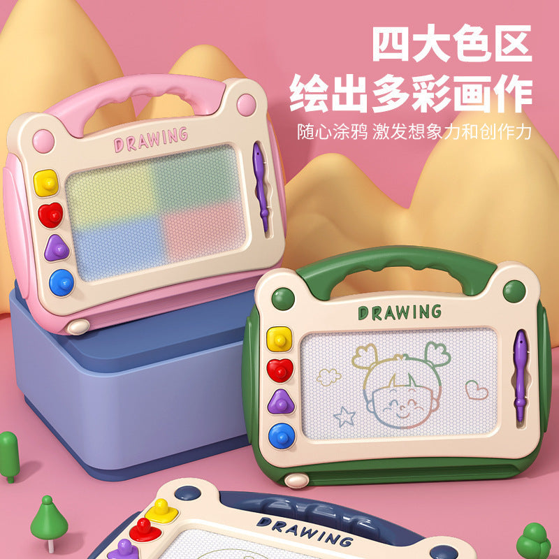 Large children's drawing board - erasable magnetic writing board for early education, baby doodle pad, educational toy