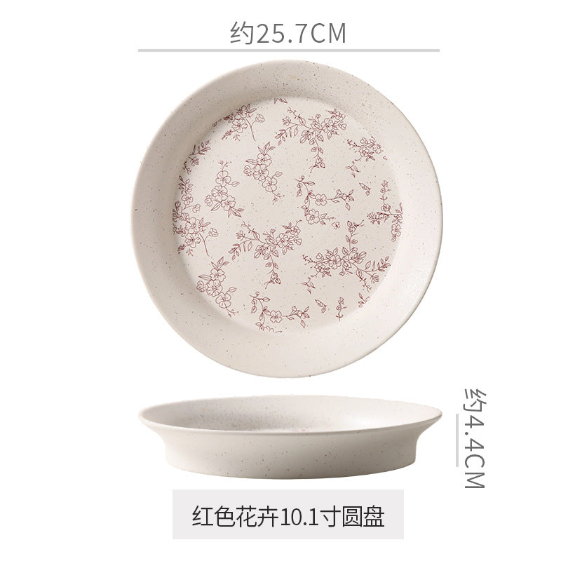Stylishcasualclassy restaurant hotel dim sum fruit salad plate florals ceramic pastry creative plate