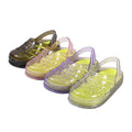 New eco-friendly crystal material eva clogs for boys and girls, jelly sandals and slippers, non-slip thick sole, comfortable wholesale