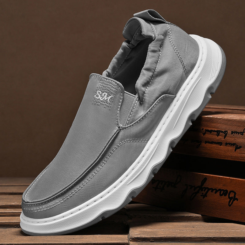 Ice silk canvas men's shoes winternew arrivalpopular lazy one-leg sports casual sneakers old beijing cloth shoes