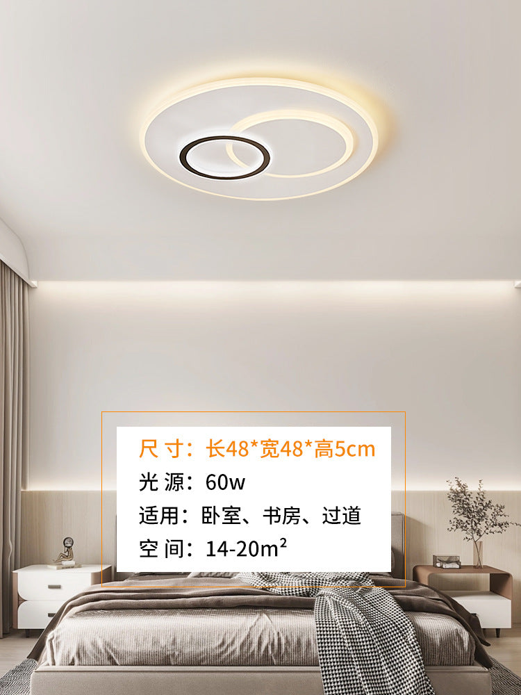Living room hall main lamp household atmosphere black edge bedroom room high-end ceiling lamp Zhongshan Lighting Factory direct sales