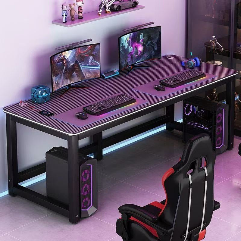 Computer desk desktop computer double desk simple for home bedroom study table rectangular workbench desk no