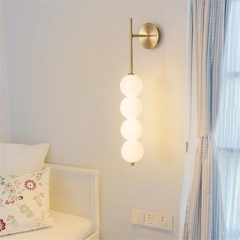 Creative modern minimalist nordic bedside wall lamp bedroom ambiance designer gourd living room background wall decorative light