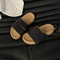 Minimalist chic platform thong sandals - women's 2026 summer new arrivals - outdoor wear, criss-cross strap, slip-on sandals