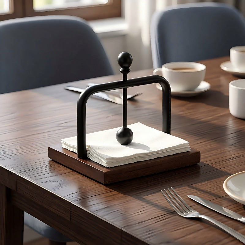 New arrivalthickened paper towel holder hotel restaurant creative square paper holder napkin holder bar vertical countertop paper holder