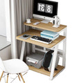 Double-layer desktop computer desk simple small for home mini movable desk bedroom single small apartment computer table