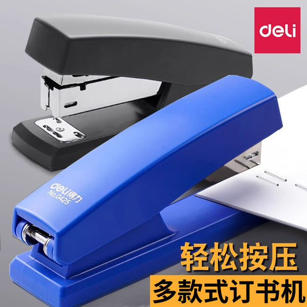Deli Stationery Student Household Labor-saving Stapler Large Standard General No. 12 Office Commercial Stapler Wholesale