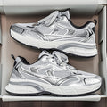 Men's shoes 2026 new summer breathable mesh casual sneakers men's versatile chunky sole trendy shoes height increasing dad shoes