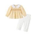 Girls' autumn outfit set  new style baby girl clothes long sleeve two-piece set infant and toddler chic spring and autumn children's clothing