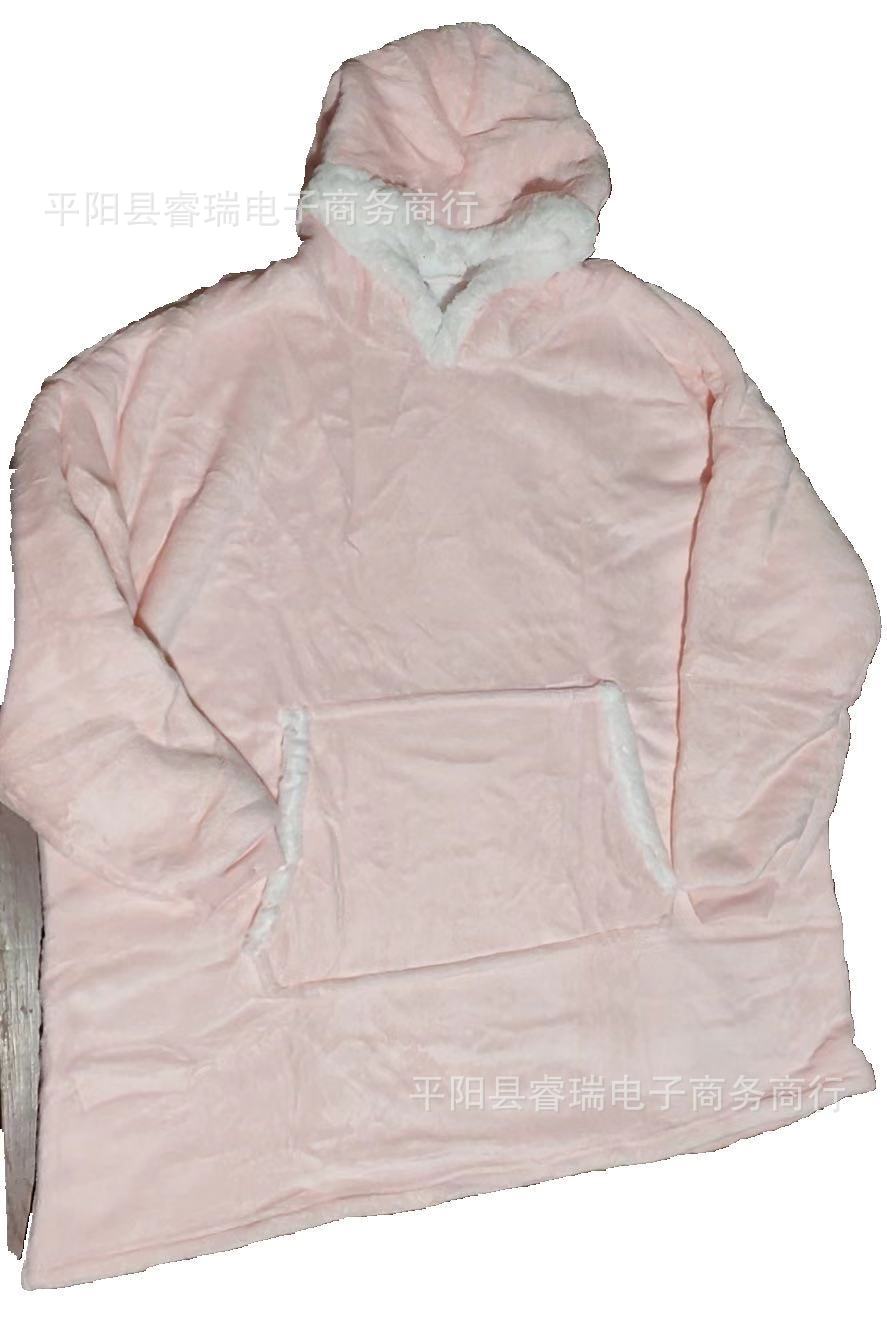 Lazy pullover pajamas, heattech clothing, cashmere tv blanket, hugging hoodie, cold-proof heattech nightgown, home clothes