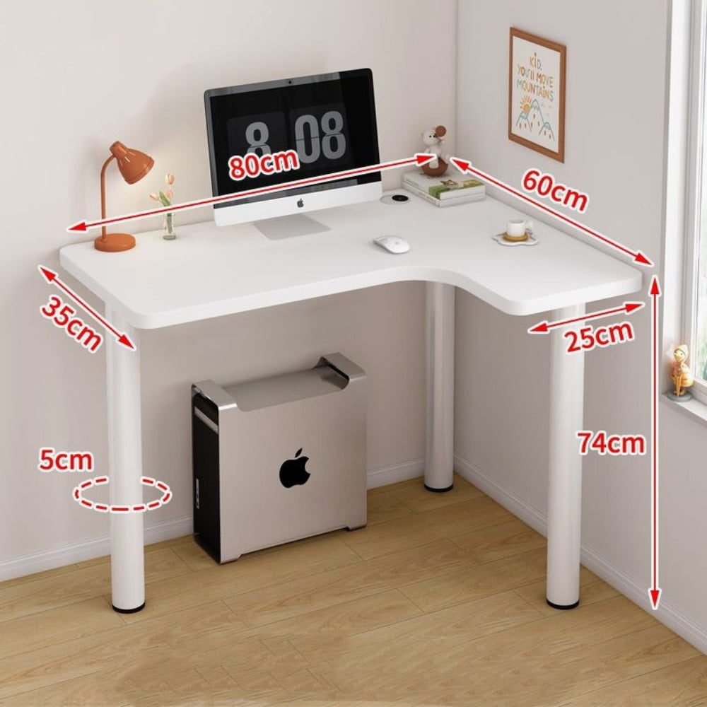 Bedroom corner desk - easy to place study table, corner office desktop computer desk, small home simple desk