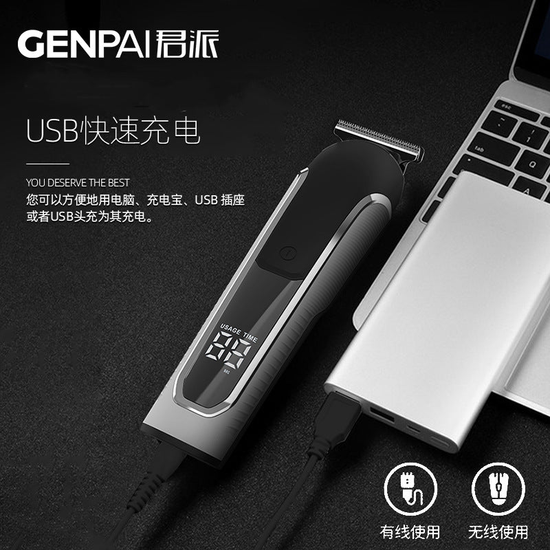 wholesale 8988for home hairdressing electric clipper suit digital display hair salon special oil head engraving hair clipper