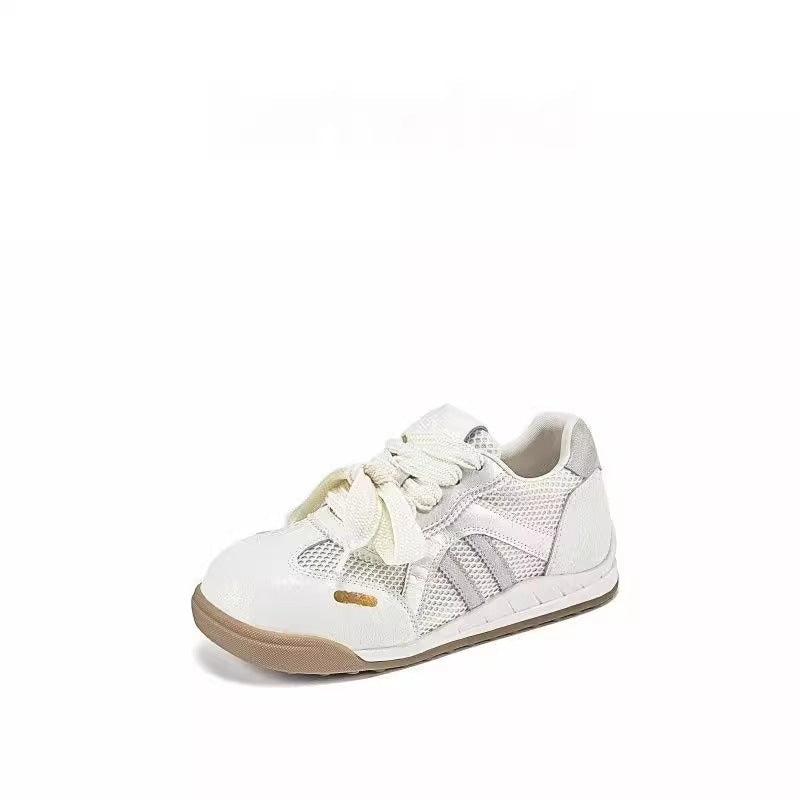Thick soleheight increasing breathable german training shoes women's 2026 summer new arrival popular internet celebrity mesh casual sports thin sneakers