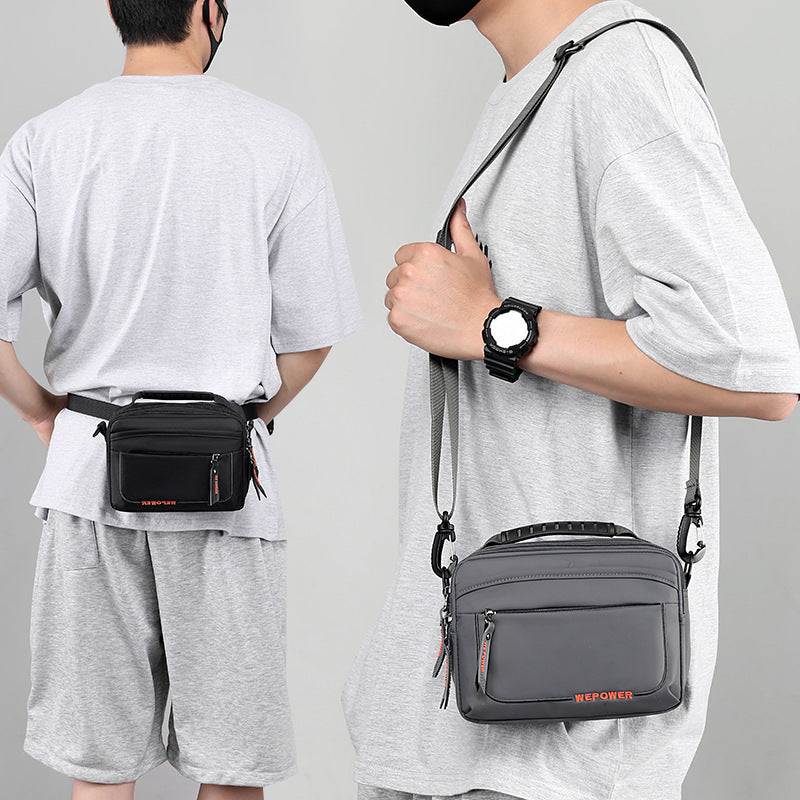 Factory wholesale new casual men's messenger bag anti-splashing outdoor shoulder bag multi-functional travel fanny pack hanging bag