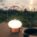 Portable touch-control rechargeable table lamp - outdoor camping dimmable ambient night light - bedroom bedside decor - bar & restaurant lighting