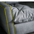 Custom material factory processed single sofa chair plush fabric chair leisure chair italian minimalist modern balcony