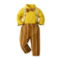 Boys' spring/autumn outfit set - new cross-border style: stylish and trendy two-piece striped set for mid-to-large children, korean style, popular and fashionable