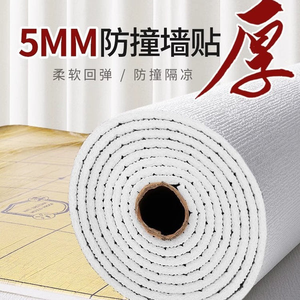 Self-adhesive diatom mud linen waterproof and moisture-proof wall sticker ultra-thick thermal insulation and sound insulation renovation living room bedroom background wallpaper