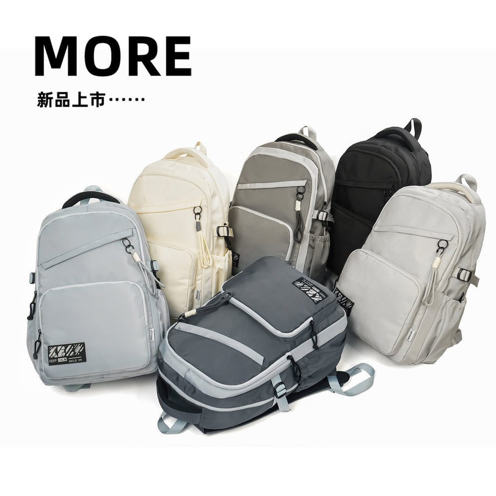 2026 new student backpack - large capacity, multiple compartments, wear-resistant, factory direct, in-stock wholesale, cross-border double shoulder backpack