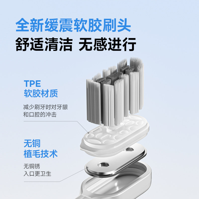 2025 new model oscillating sonic electric toothbrush, 60° angled, rechargeable, for men, women, and couples - deep cleaning soft bristle toothbrush