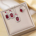 Tz-8235 silver red suit