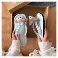 Little fairy cartoon cute shirley rose flip flops women's summer outwear 2025new arrivalsummerthick sole flip flops