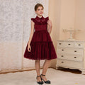 personalized girldress small flying sleeve mesh princess dress little girl cake dress new arrival8y-12y