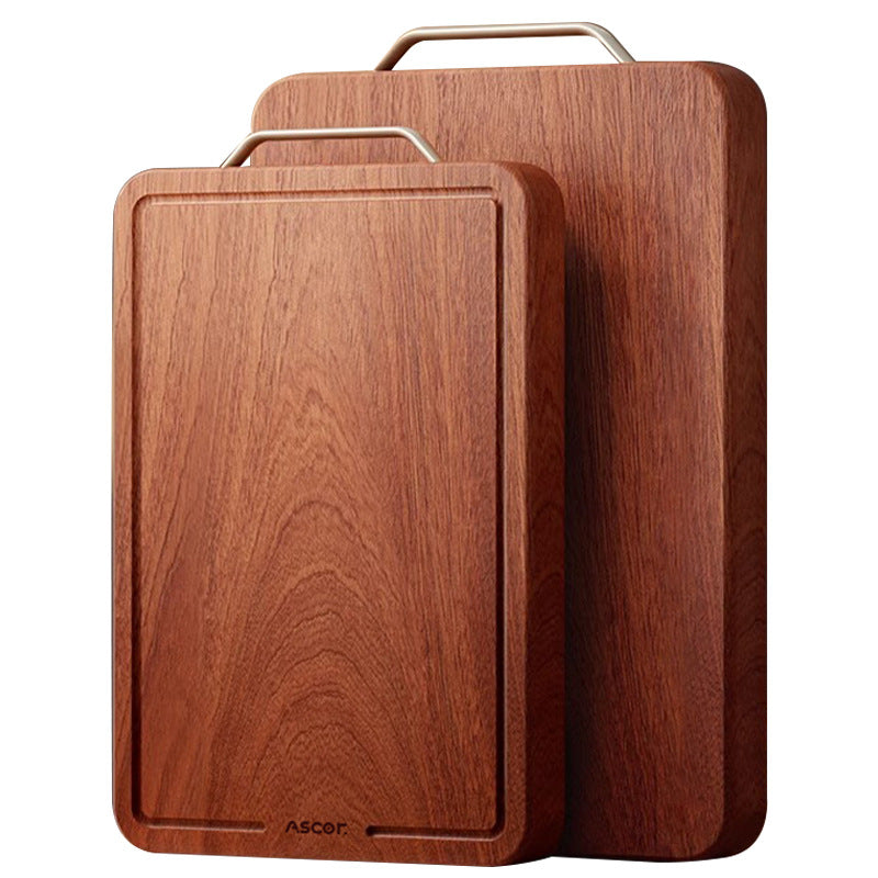 Wenge wood cutting board solid wood for home restaurant kitchen anti-mildew and antibacterial double-sided solid wood cutting board chopping board abrasion resistant