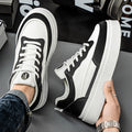 Men's spring 2025 new breathable white sneakers, athletic casual shoes, trendy men's brand, niche anti-slip wear-resistant skate shoes