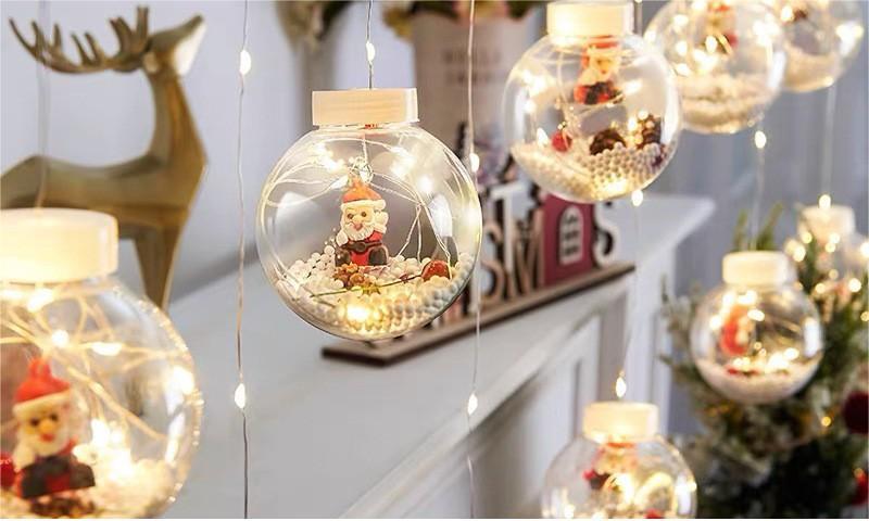 LED Christmas curtain lights star lights Internet celebrity decoration room layout outdoor lights flashing lights string lights star lights