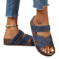 Women's casual platform sandals & slides -  european & american new summer collection - trendy chunky heel thong sandals