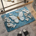 stereo butterfly soft diatom mud kitchen floor mat bathroom door absorbent quick-drying mat non-slip mat bathroom carpet