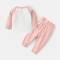 Babibele baby underwear set - autumn/winter thermal underwear for children, class a, raglan sleeve printed two-piece set with high-waisted long johns