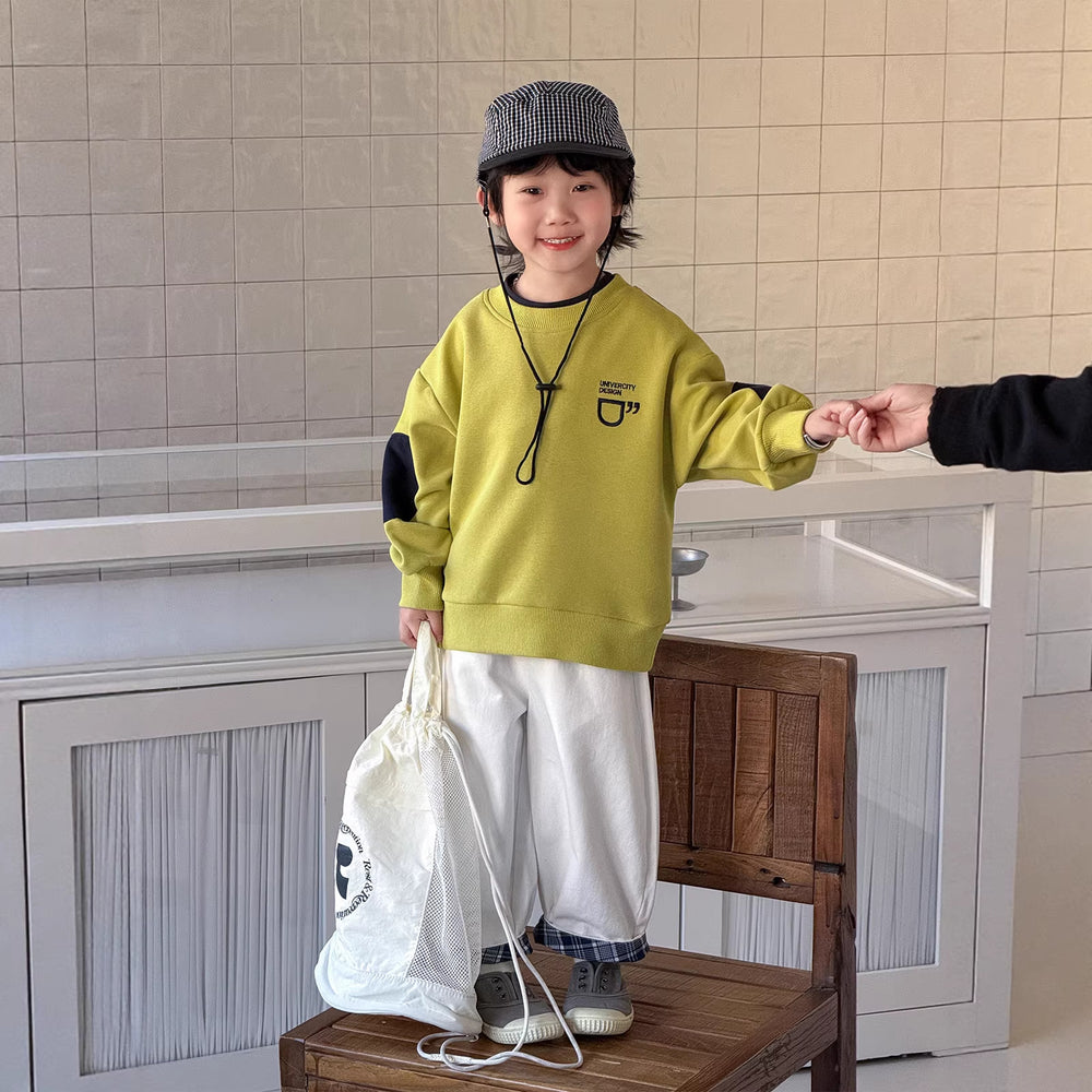 Boys' sweatshirt - spring/autumn  new collection - kids' long-sleeve autumn base layer - stylish boy's casual pullover top - trendy