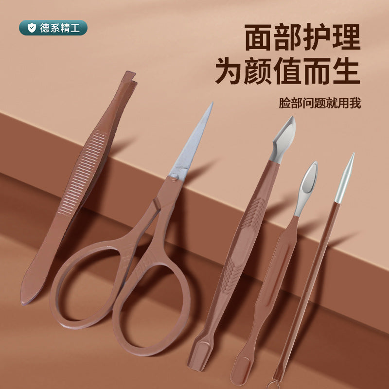 Slanted nail clipper suitnail art manicure tools nail clipper suit one piece starting batch nail clippers high-end set box