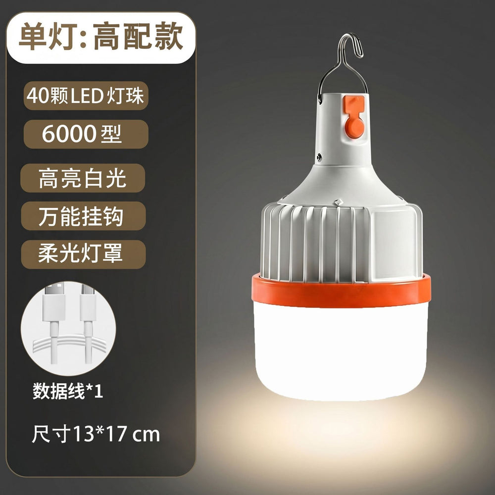 Telescopic led rechargeable light bulb, long battery life, night market stall light, super bright, waterproof, outdoor for home camping light, emergency light