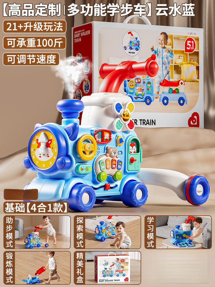 Baby walker multifunctional stroller 4-in-1 infant walker early education toy birthday gift
