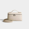 Lp19 lunch box bag genuine leather mini fashion women's bag 2025 new gigi same style satchel box bag crossbody small bag