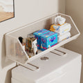 Over-the-toilet storage shelf - bathroom organizer rack - multifunctional toilet & washroom accessory storage solution