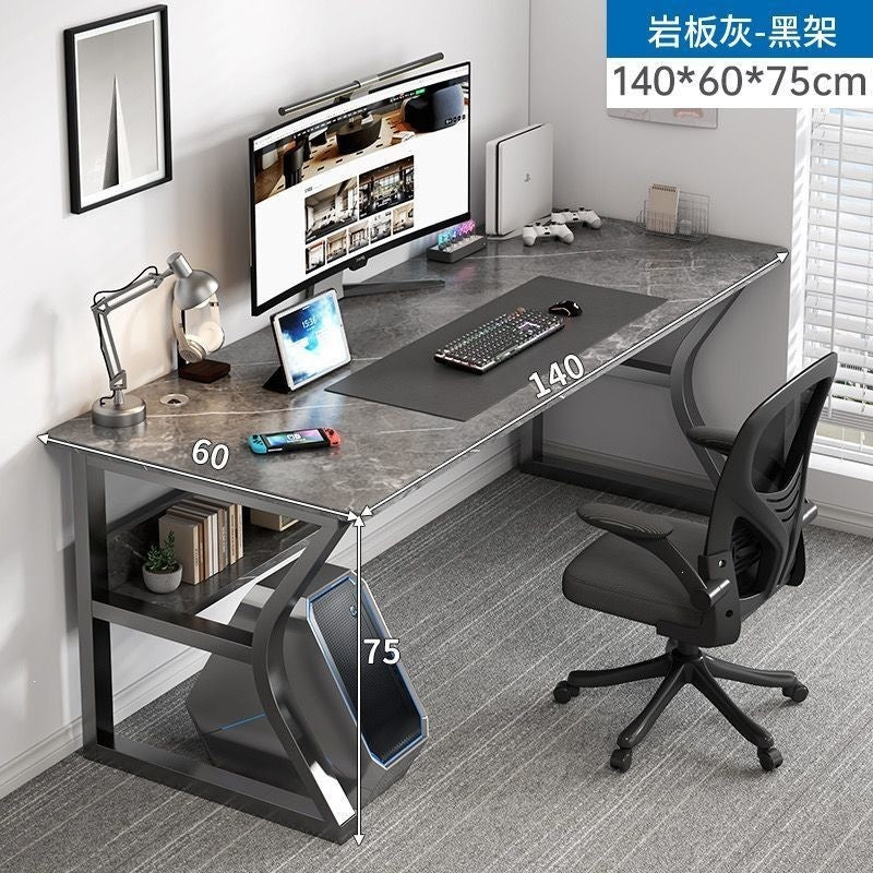 Perforated board e-sports table desktop computer table bedroom for home desk student study desk bookshelf all-in-one table