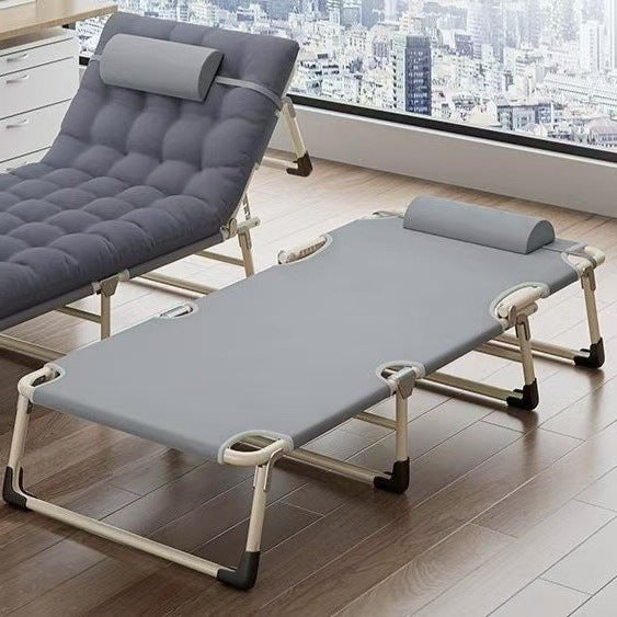 Single bed multifunctional recliner companion bed lunch break folding bed rental office camp bed lunch break bed folding bed