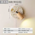 Used wabi-sabi style bedroom bedside wall lamp with switch, terrazzo b&b stairway corridor ambient rotating decorative light