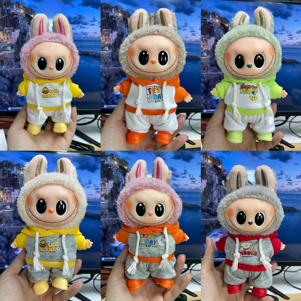labubu baby clothes labubu 17cm stuffed doll clothes cute suit pendant accessories wholesale